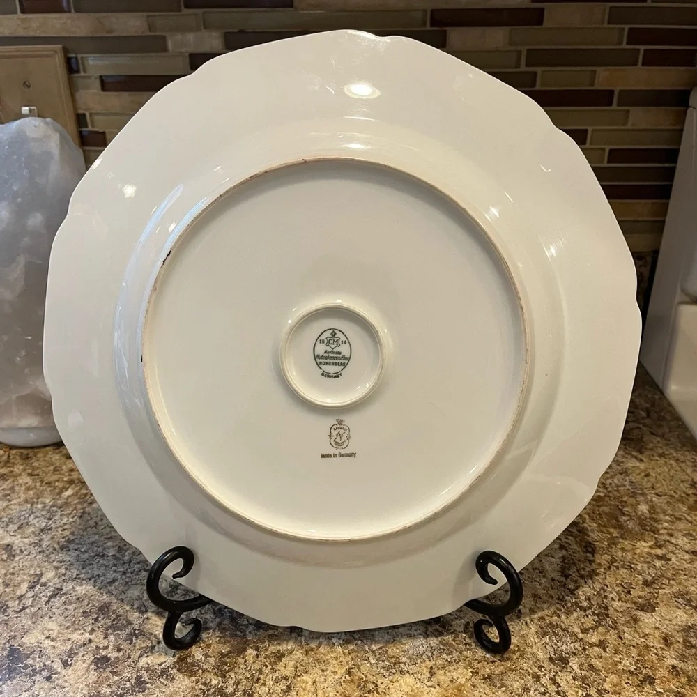 Vintage Hutschenreuther Hohenberg Bavaria porcelain platter w/ a courting couple